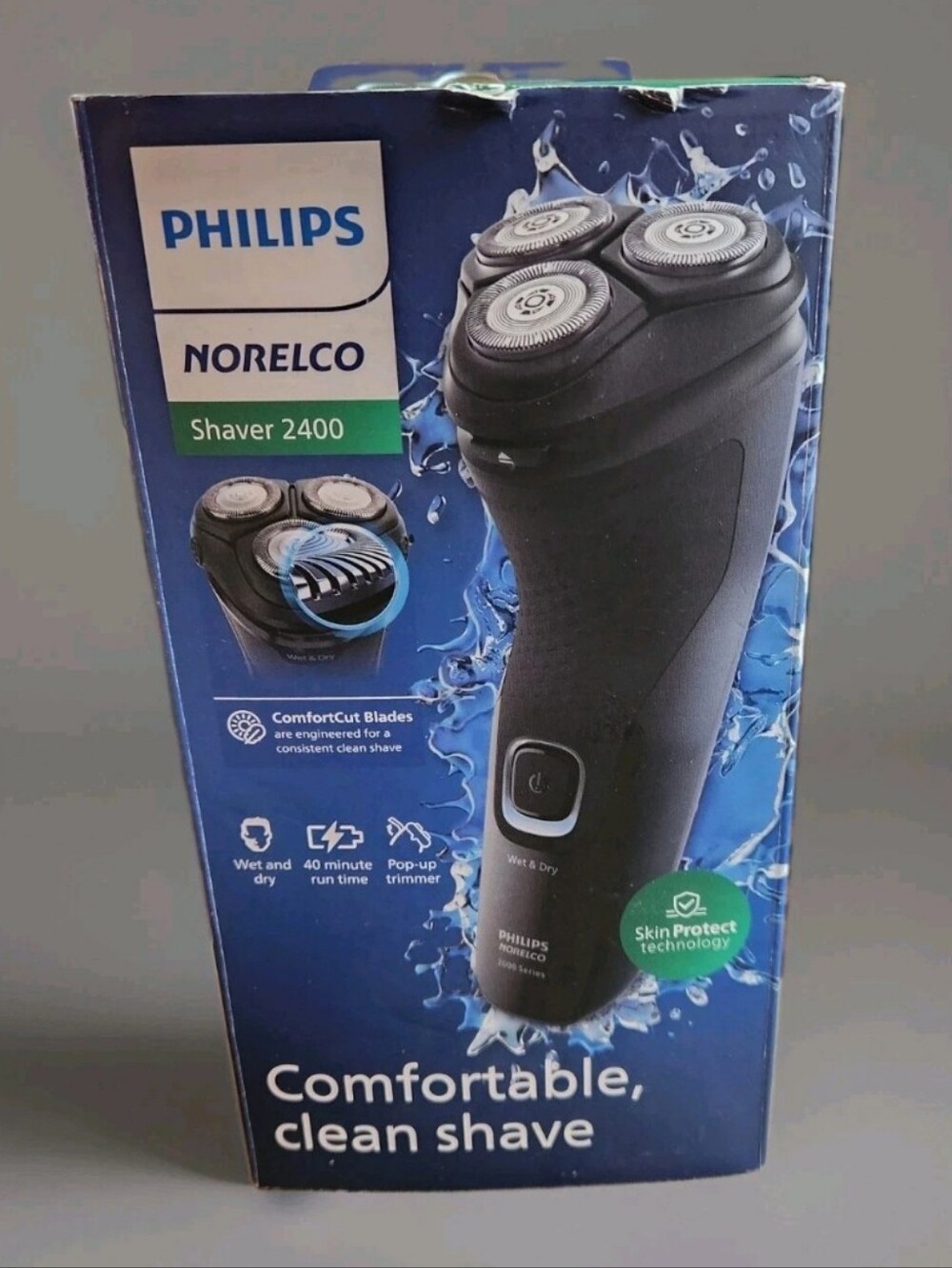Philips Norelco Shaver 2400 Series, Wet and Dry Electric 2000, Black